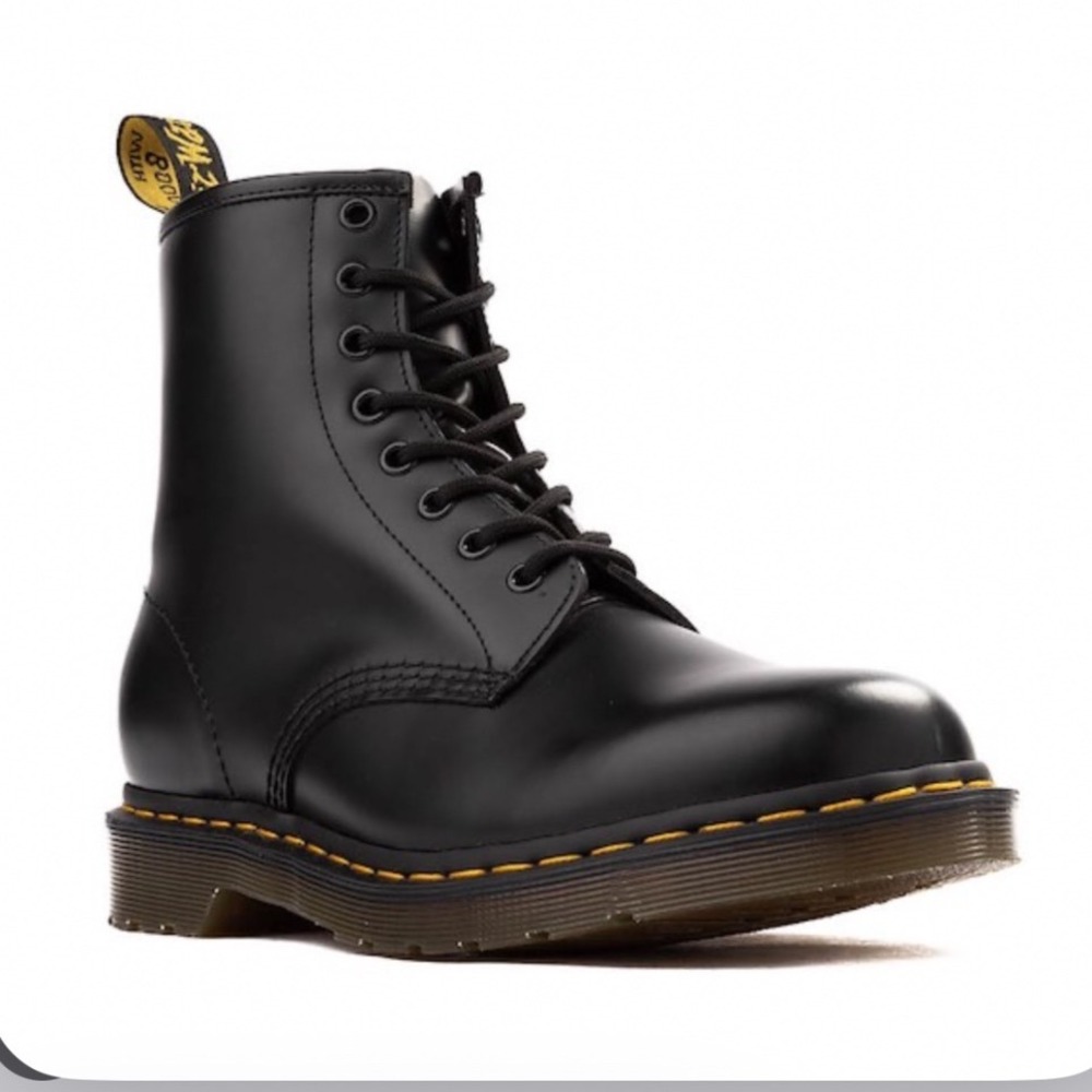 Dr. Martens 1460 Vintage Black Leather Combat Boots Women's Size 8